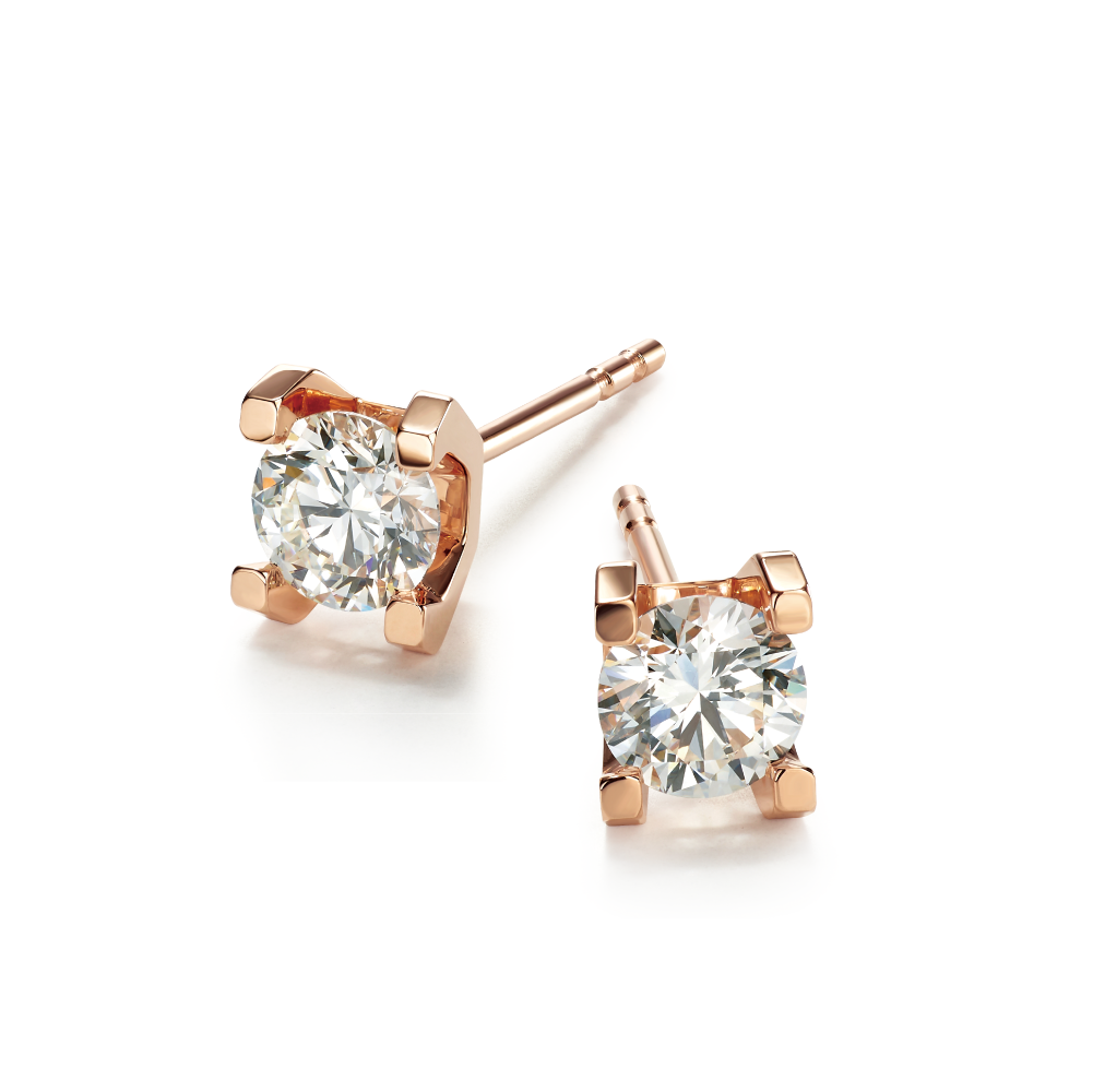 Hexicon 18K Gold Diamond Earrings(Basic Setting)