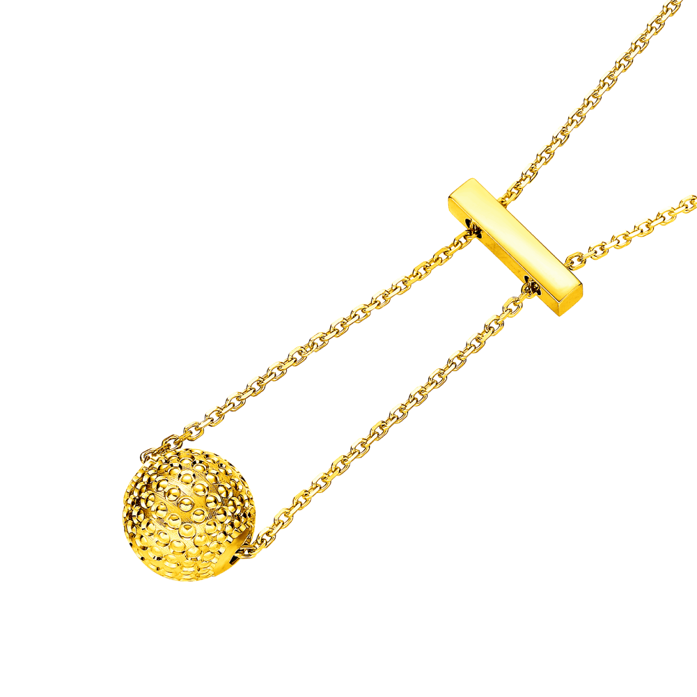 Goldstyle " Shinning Planet " Gold Necklace