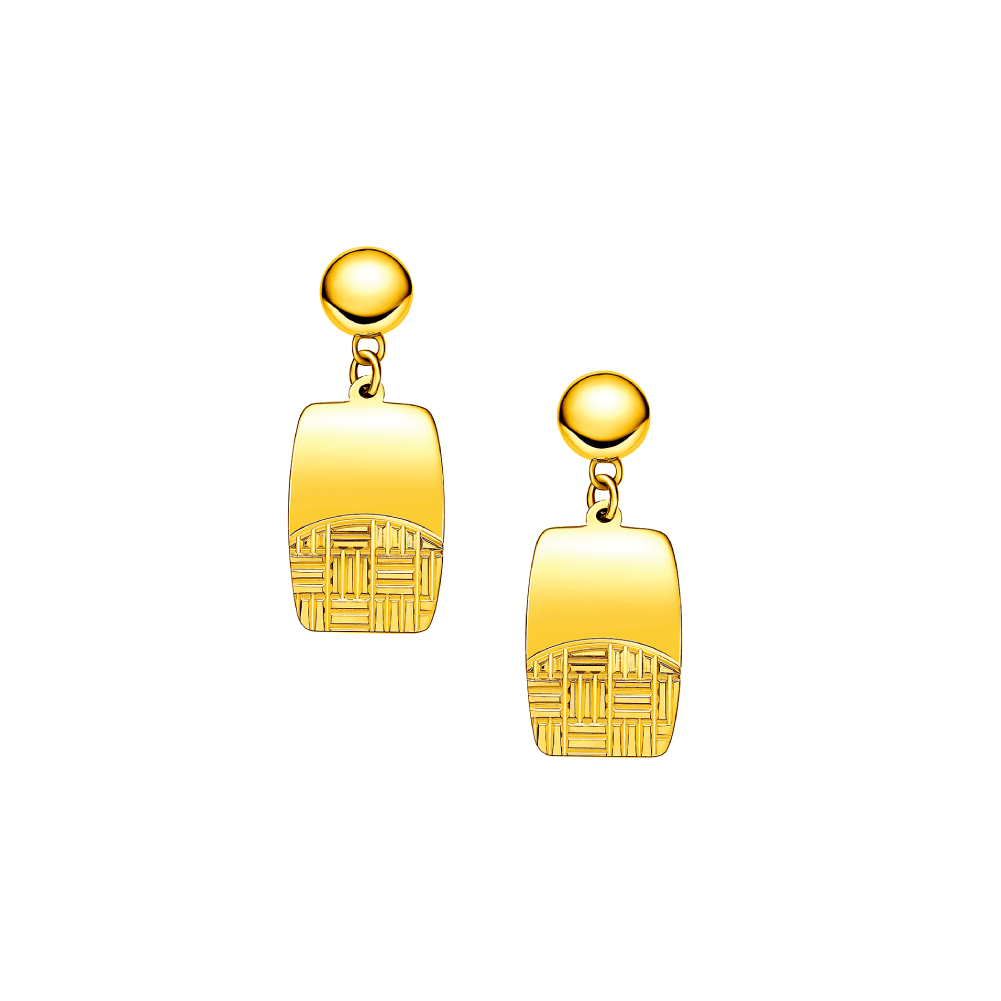 Goldstyle " Modern Chic " Gold Earrings