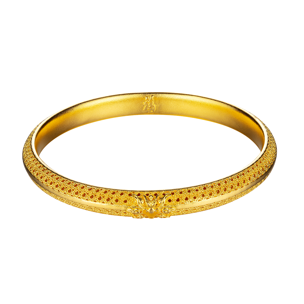 Heirloom Fortune Collection "Treasure" Gold Bangle
