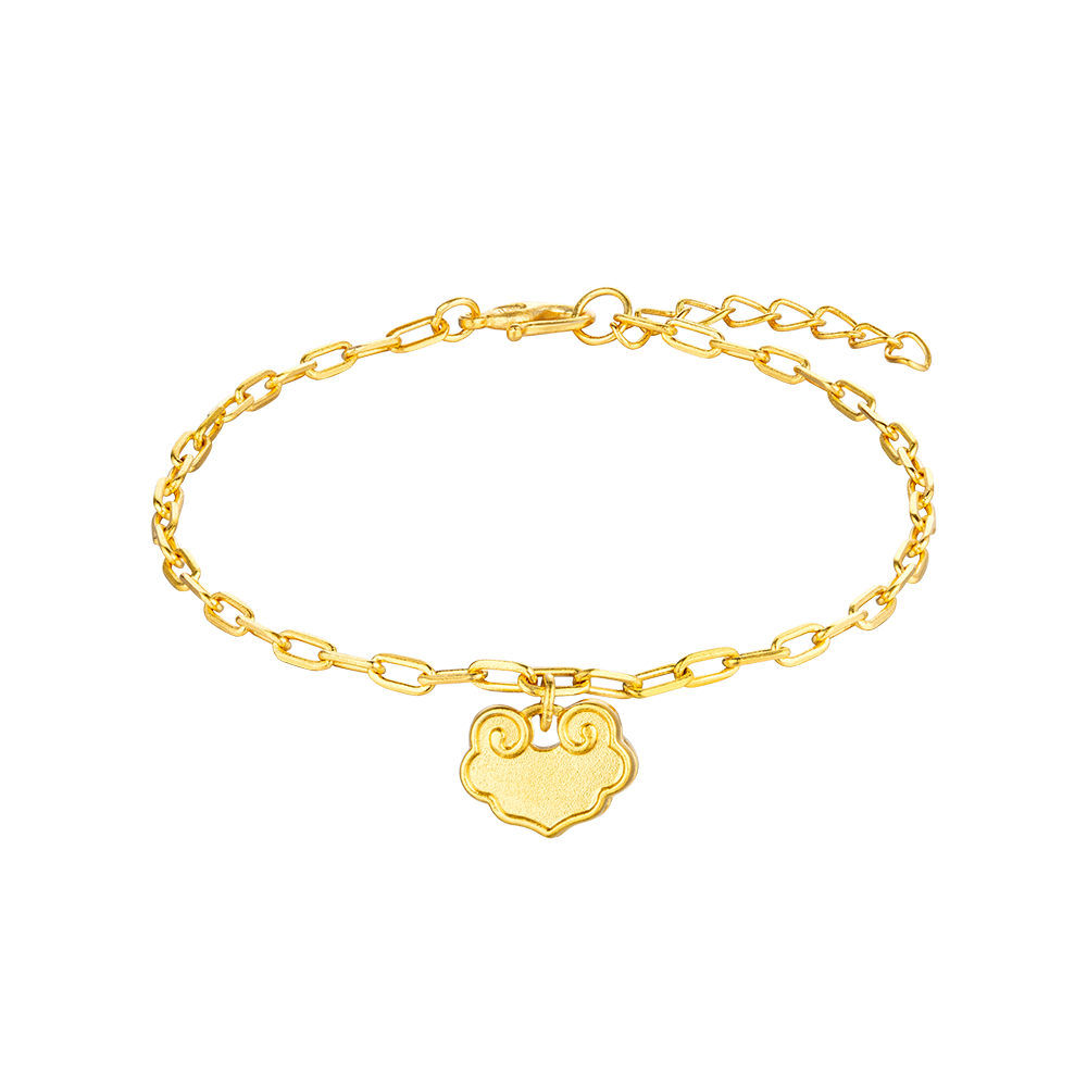 Heirloom Fortune Collection " Wishful knot " Gold Bracelet