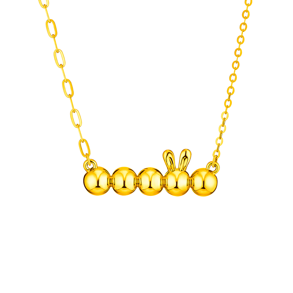 Timentional Gold "Distinctive Rabbit" Gold Necklace