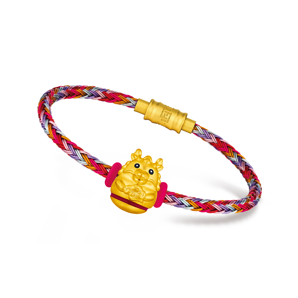Fortune Rabbit Collection “Tumbler” 12 Chinese Zodiac Animals Gold Charm - Auspicious Dragon
