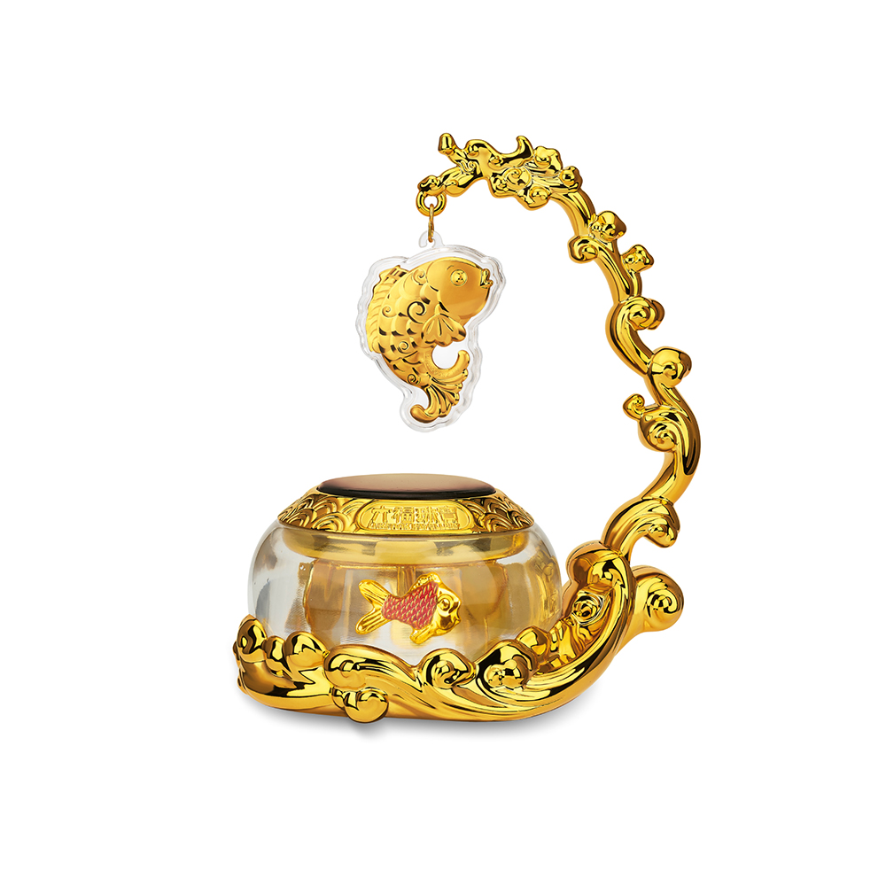 Fortune Rabbit Collection “Carp Leaping over the Dragon Gate” Gold Accessory 