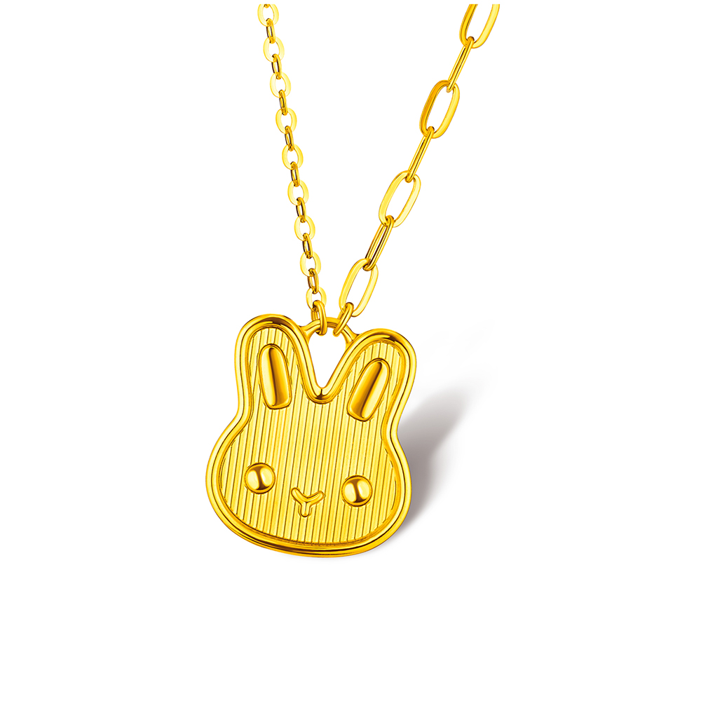 Fortune Rabbit Collection Goldstyle•X “Victorious Rabbit” Gold Diamond Necklace