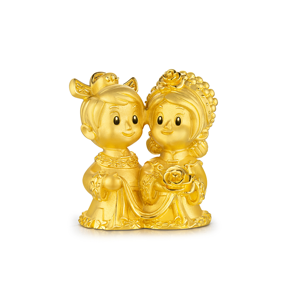 Happy Marriage Solid Gold Figurine