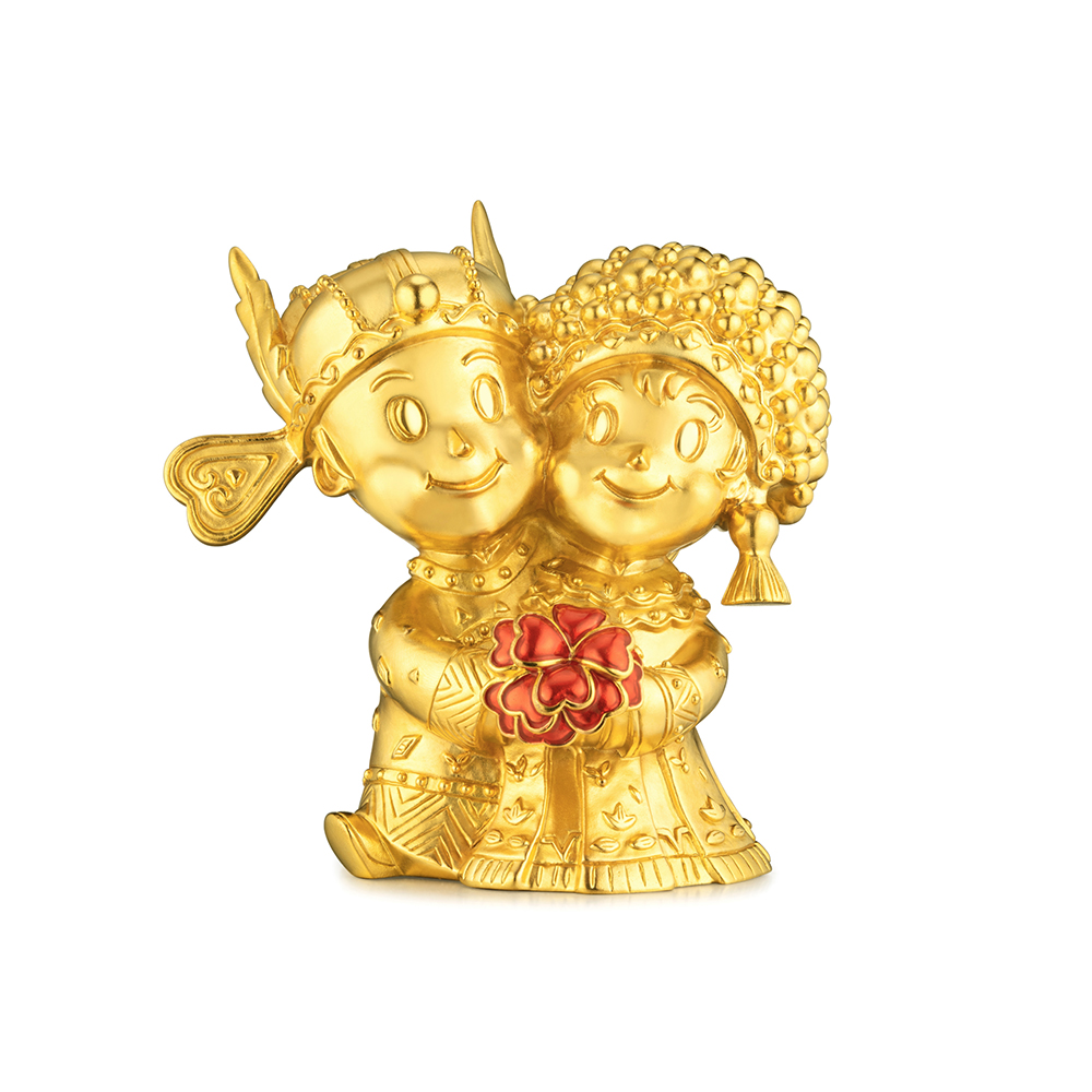Newlyweds Solid Gold Figurine 