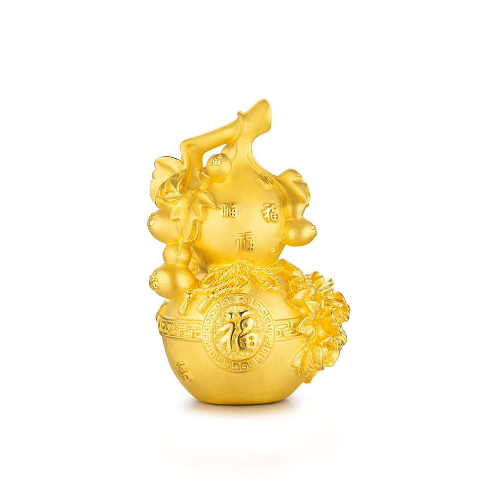 “Rich Gourd" Solid Gold Figurine 