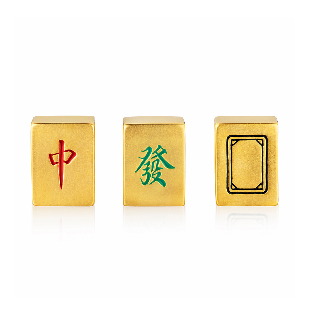 Mahjong Solid Gold Figurine