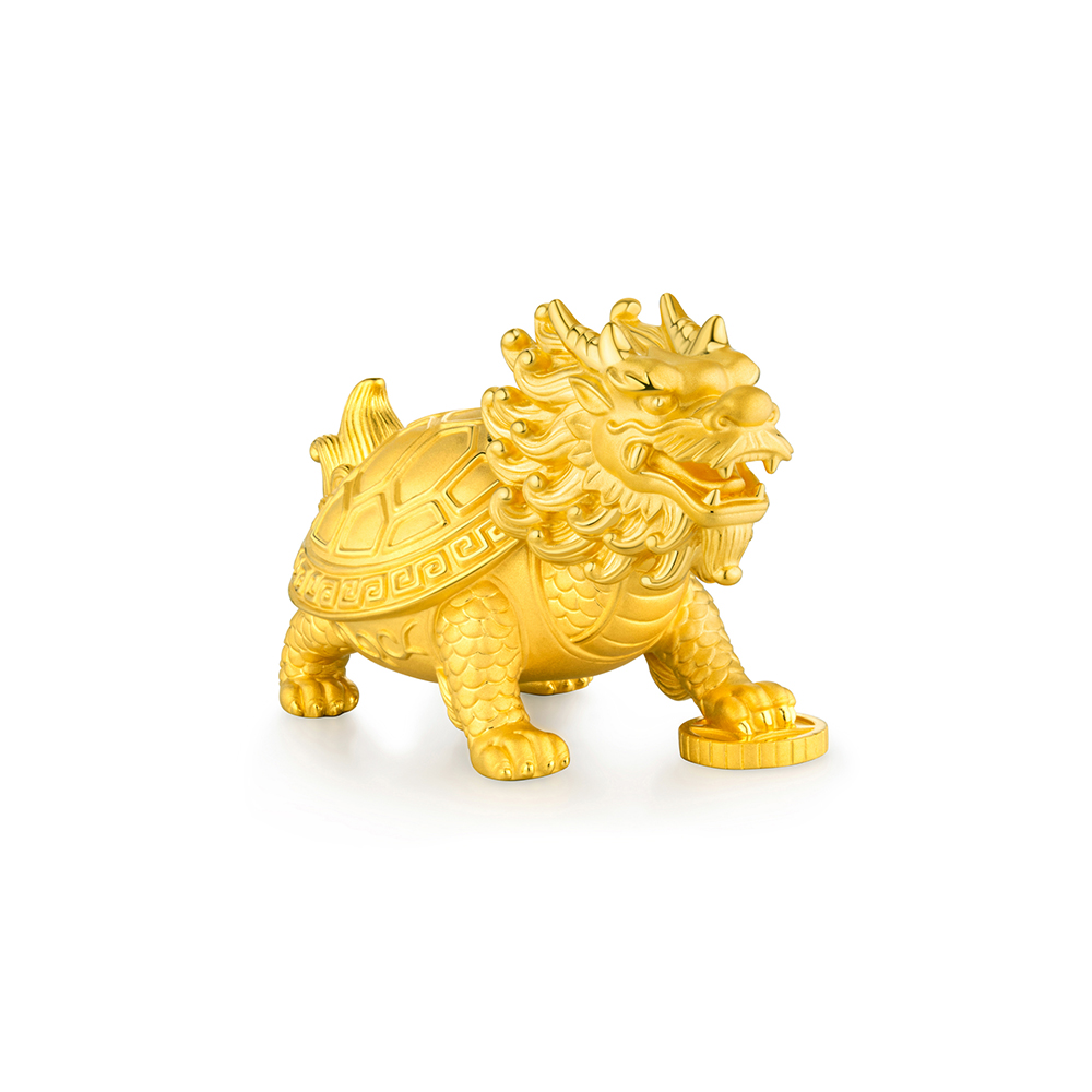 Dragon Turtle Solid Gold Figurine 