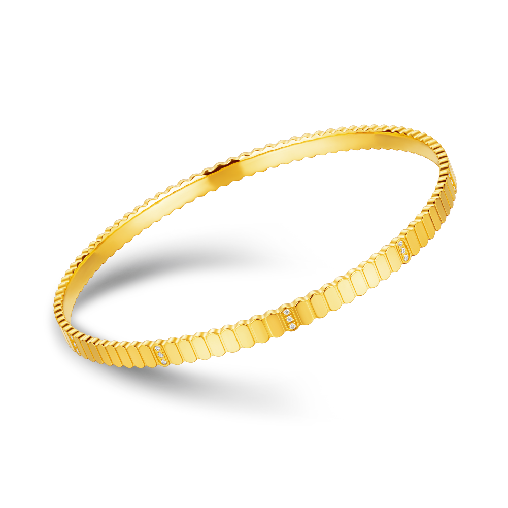 Goldstyle "Romantic Keys" Gold Diamond Bracelet