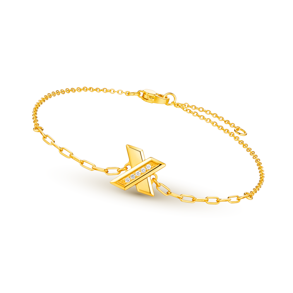 Goldstyle • X "Golden Delight" Gold Diamond Bracelet 