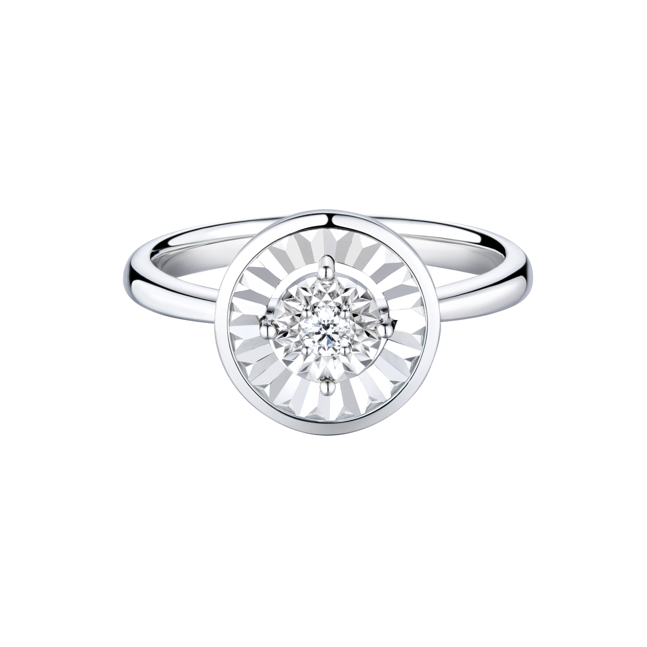 " Focalight " 18K Gold Diamond Ring 