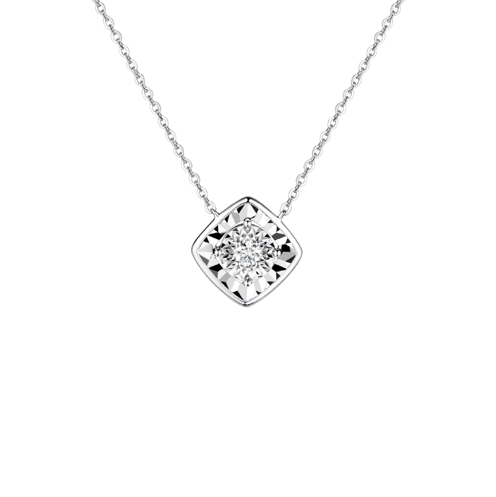 " Focalight " 18K Gold Diamond Necklace