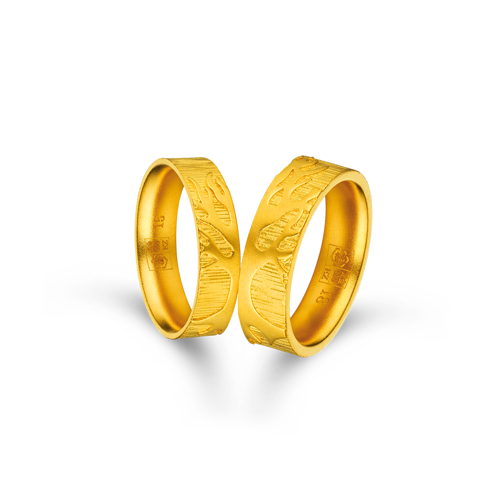 Heirloom Fortune Collection “Connected Couple” Gold Couple Rings