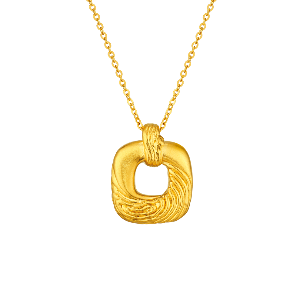 Heirloom Fortune Collection “Eternal Promise” Gold Pendant 