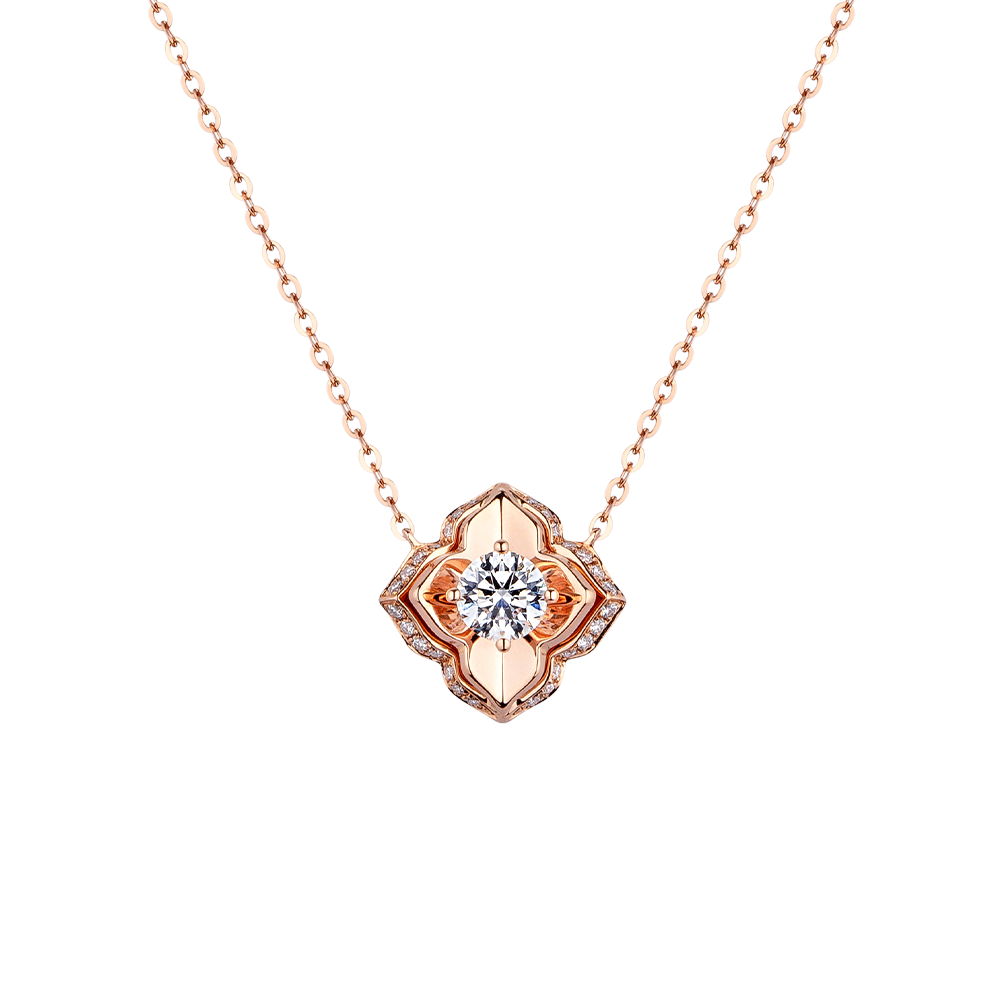 Miss V 18K Gold Diamond Necklace