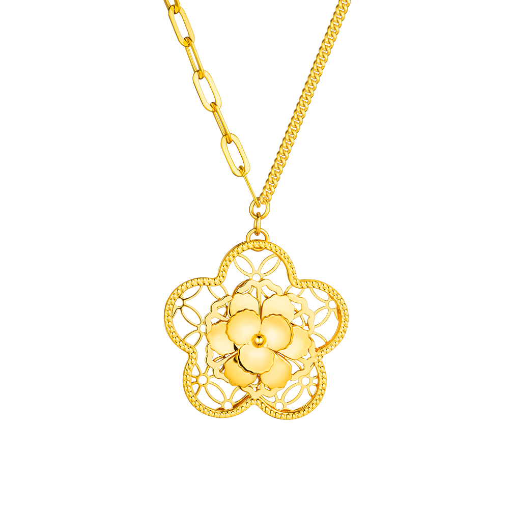Goldstyle "Twelve Flora " Gold Necklace 