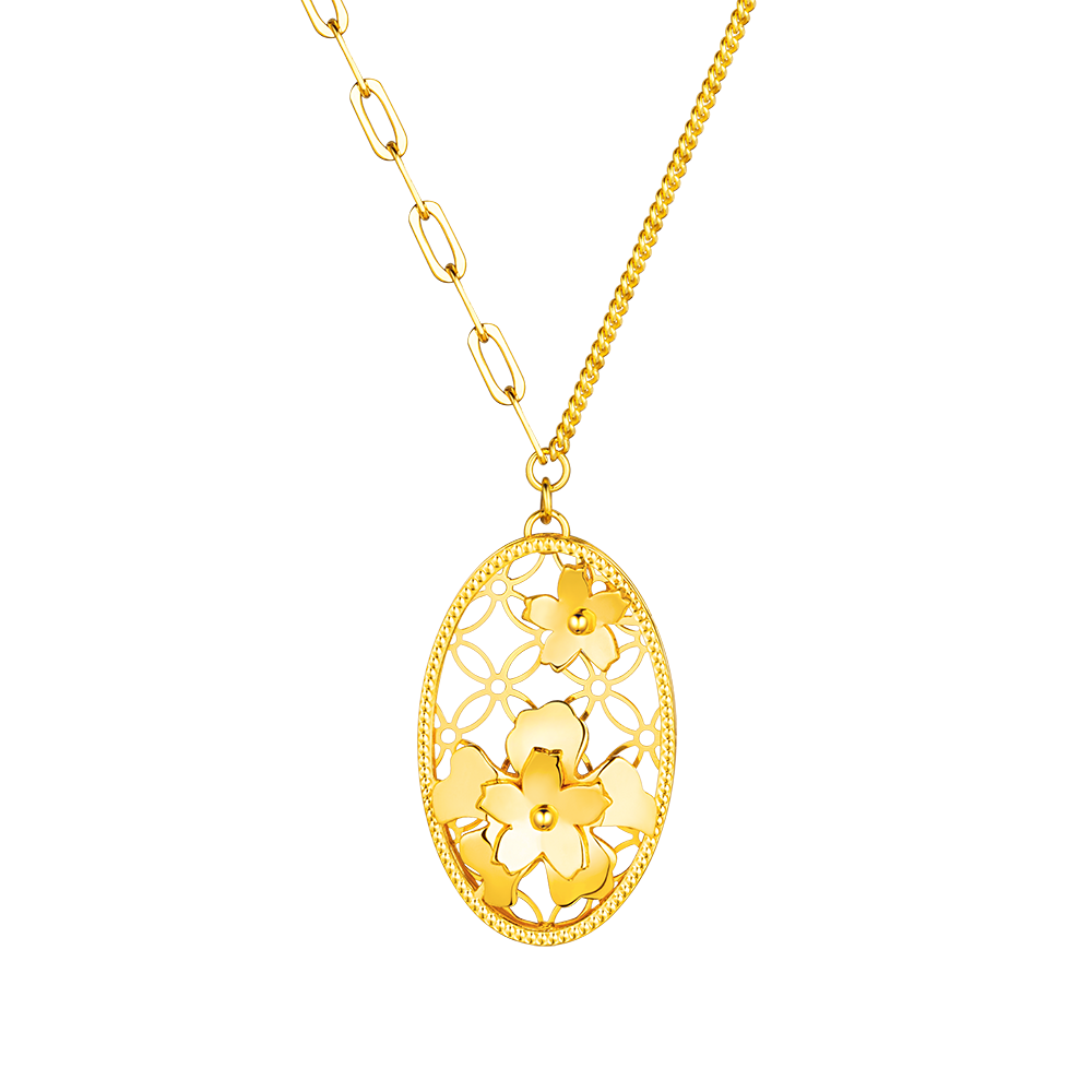 Goldstyle " Twelve Flora " Gold Necklace 