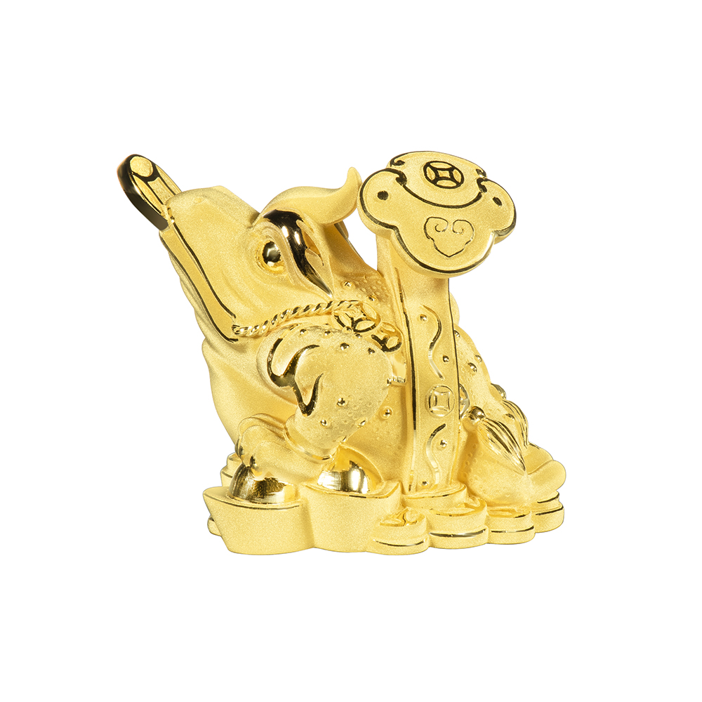 "Wishful Toad" Gold Figurine