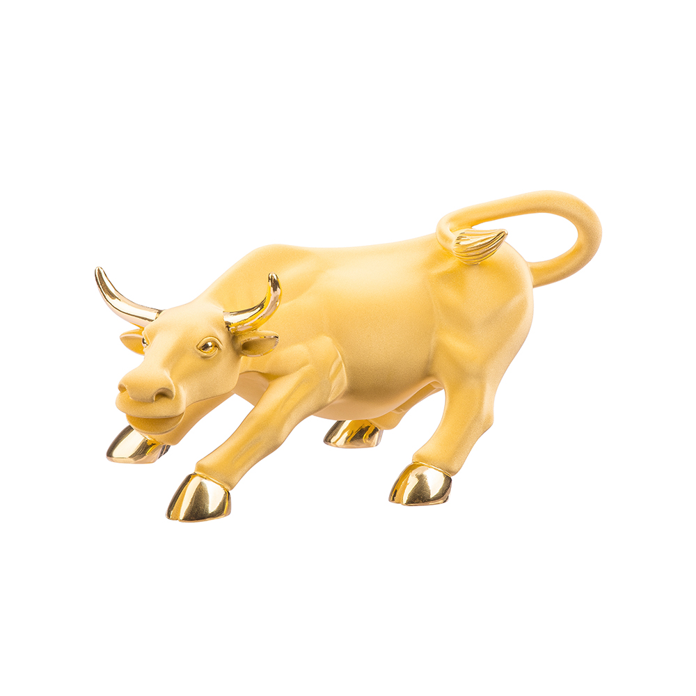 "Bull Market" Gold Figurine