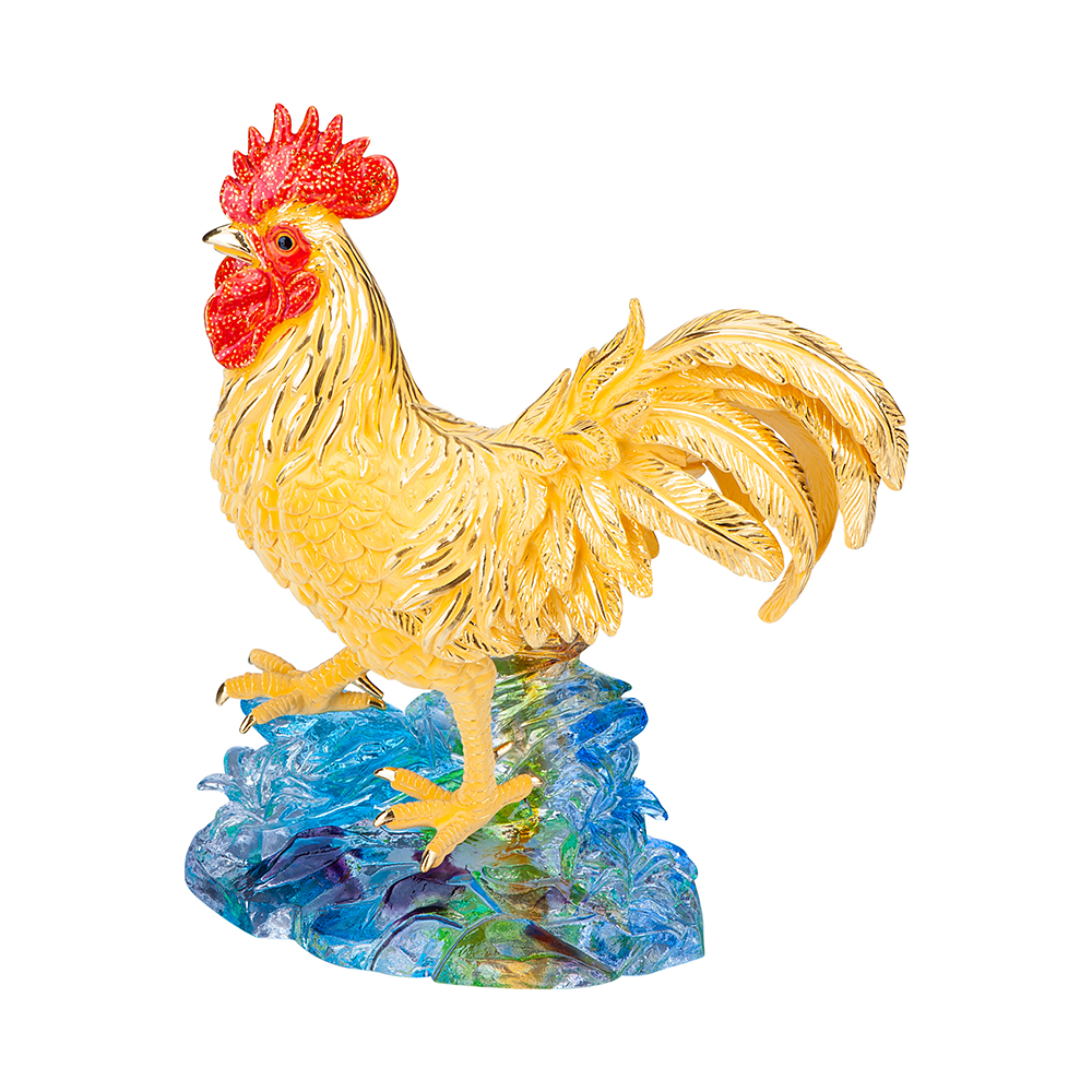 "Vigor Rooster" Gold Figurine