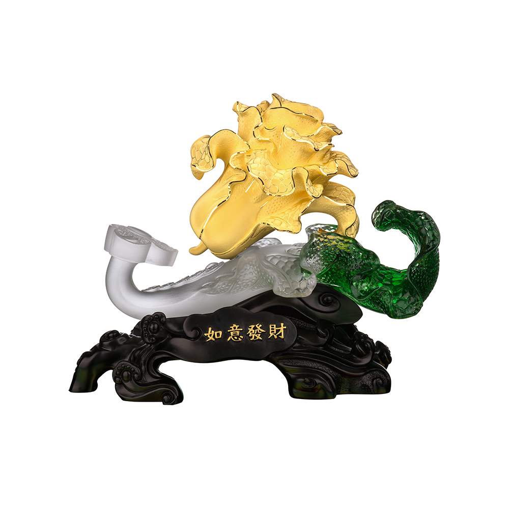 "Wealthy Cabbage" Gold Figurine