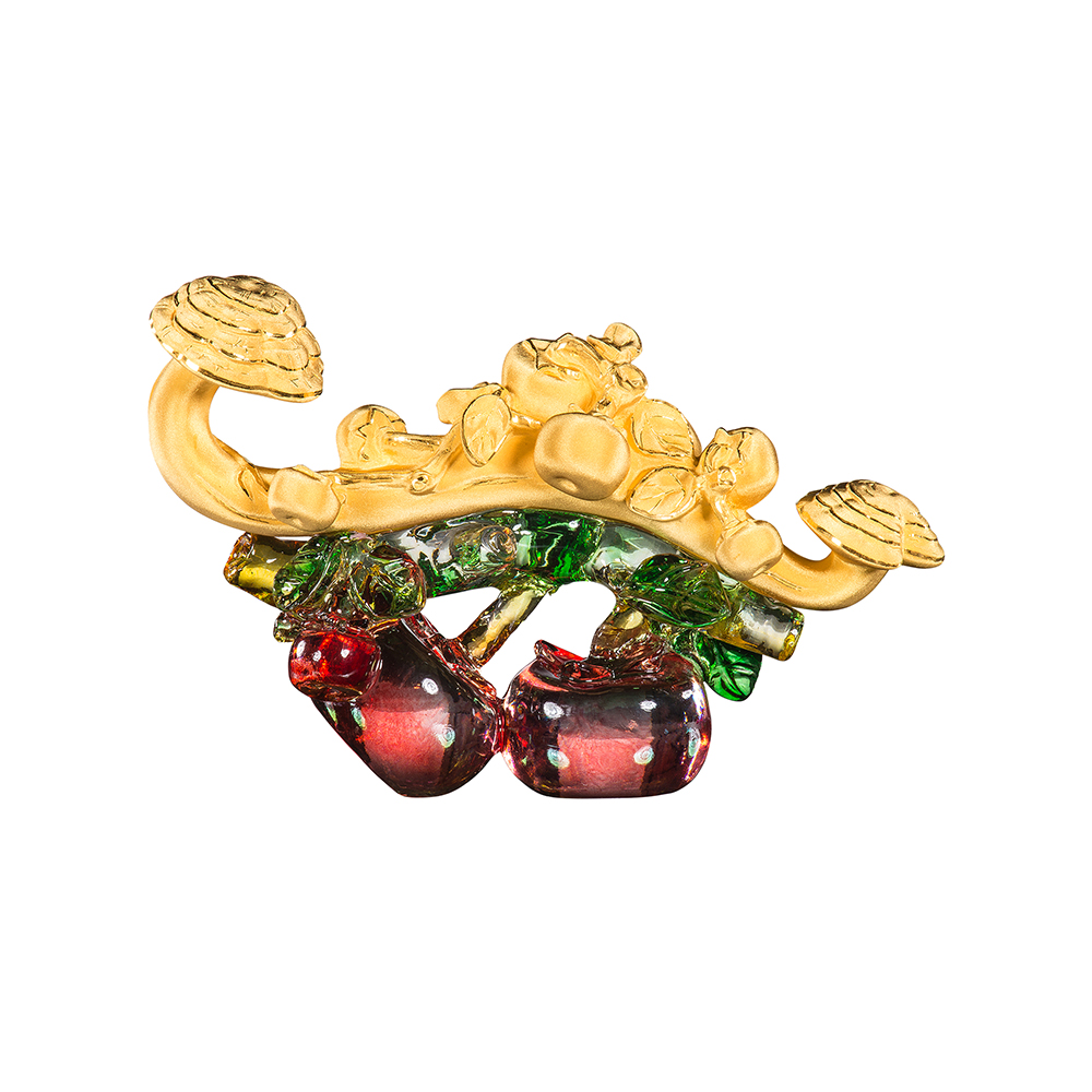 "Scepter with Persimmon" Gold Figurine