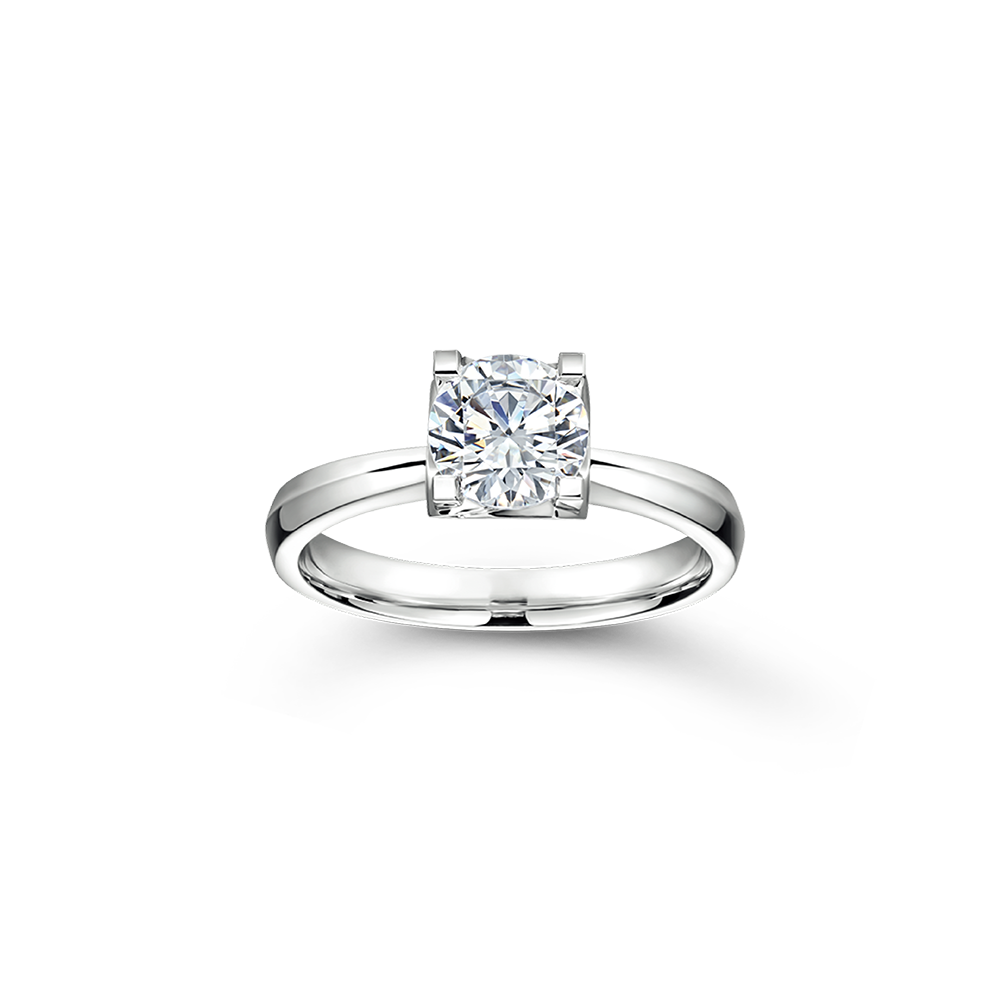 Wedding Collection DiaPure "Heartfelt Love" Platinum Diamond Ring