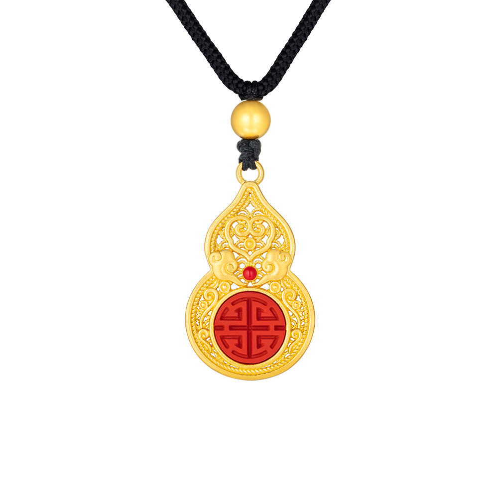Heirloom Fortune Collection "Lucky Fortune" Gold Necklace 