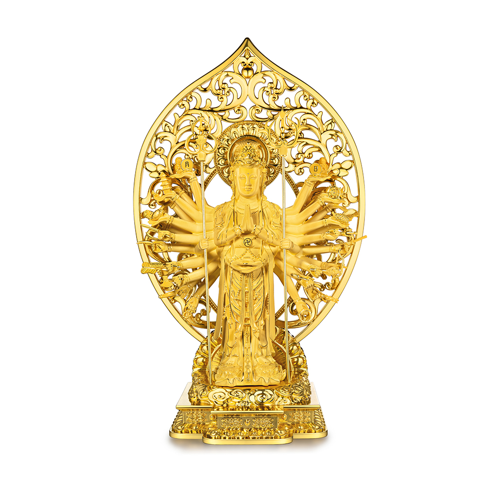 "Thousands Hands Guanyin" Gold Figurine