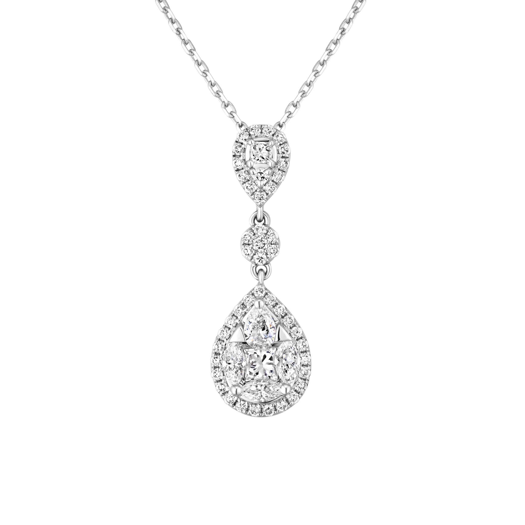 "Shining Wonderland"18K Gold Diamond Necklace