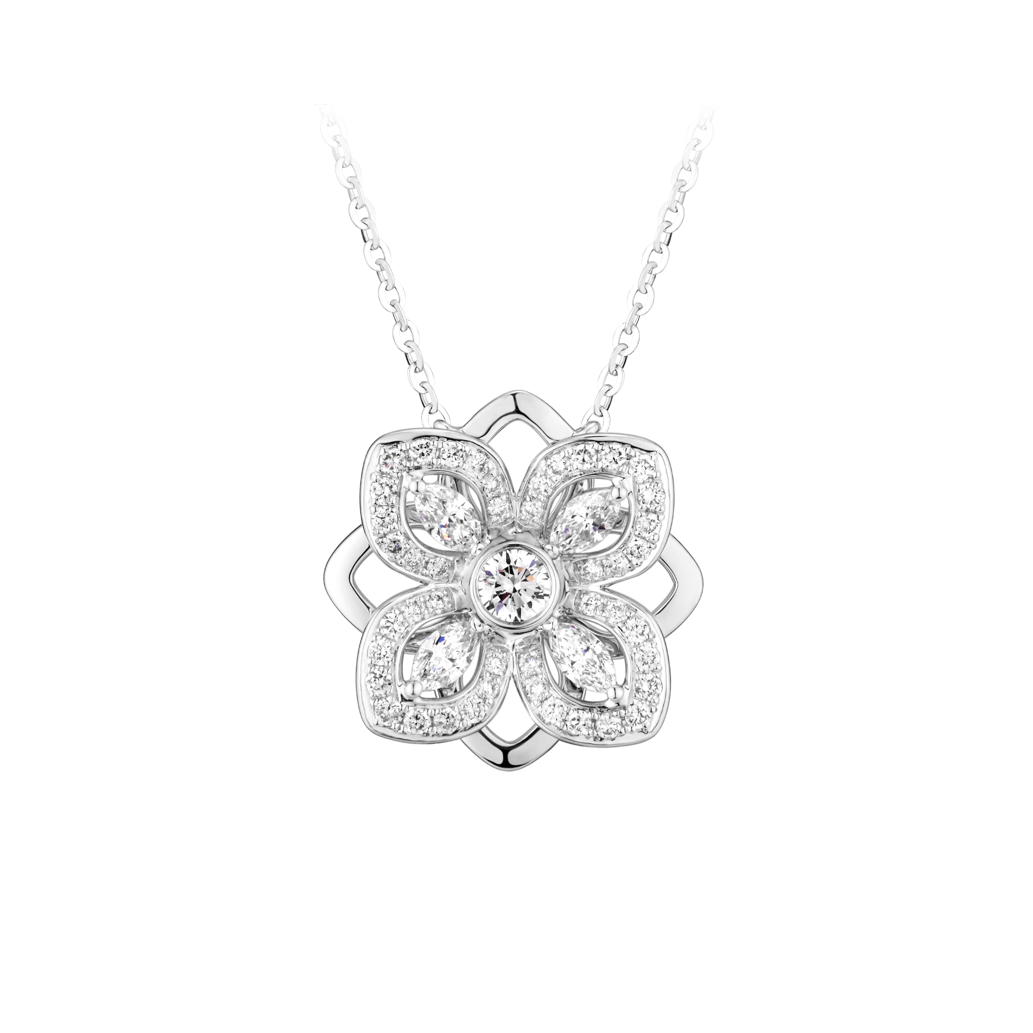 "Flawless Beauty"18K Gold Diamond Necklace
