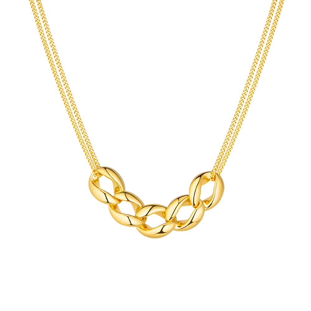 Timentional Gold "Joyful Time" Gold Necklace 