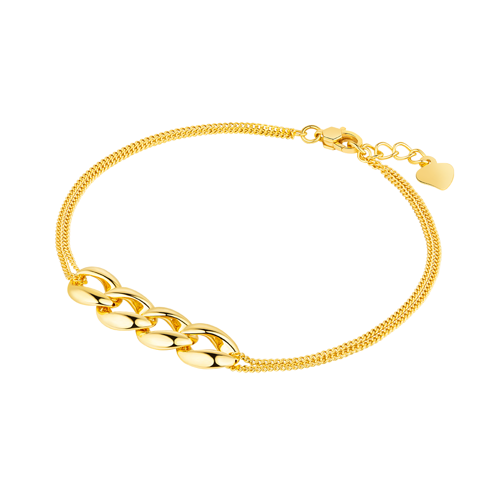 Timentional Gold "Joyful Time" Gold Bracelet 