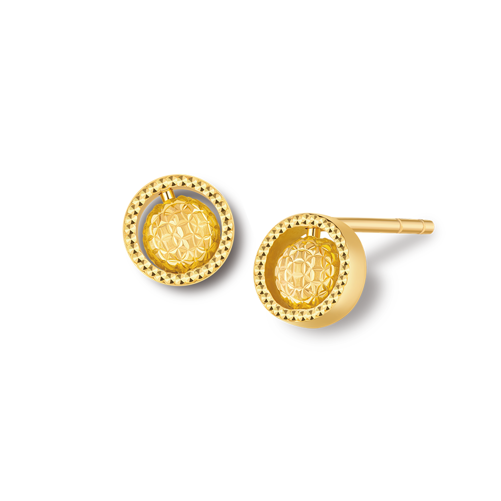 Goldstyle "Glare Focus" Gold Earrings