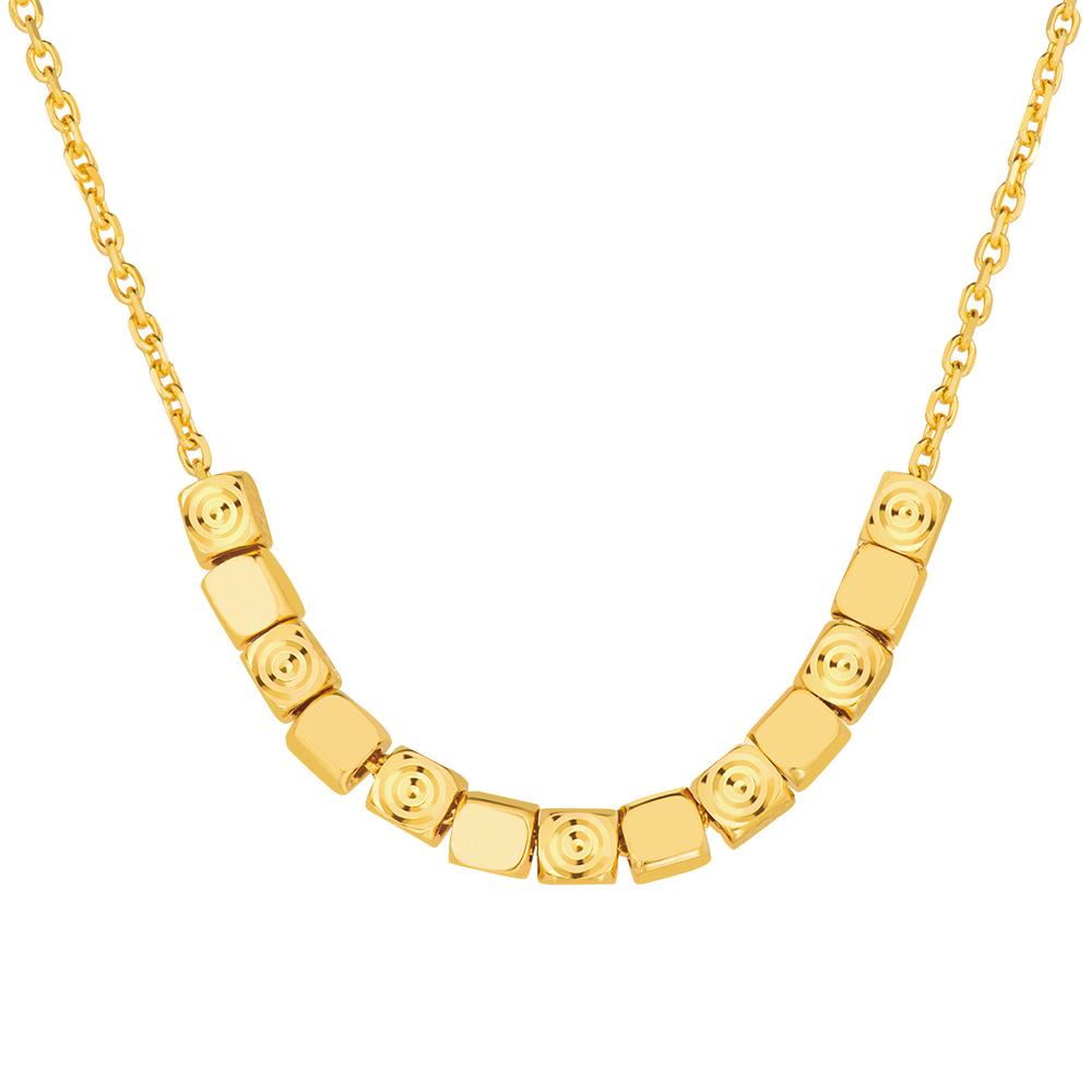 Goldstyle "Modern Square" Gold Necklace 