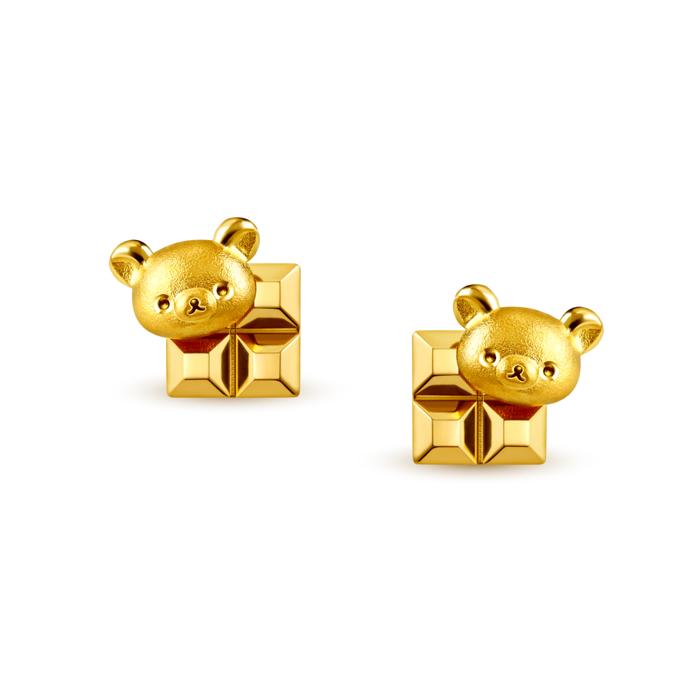 Rilakkuma™ Gold Earrings
