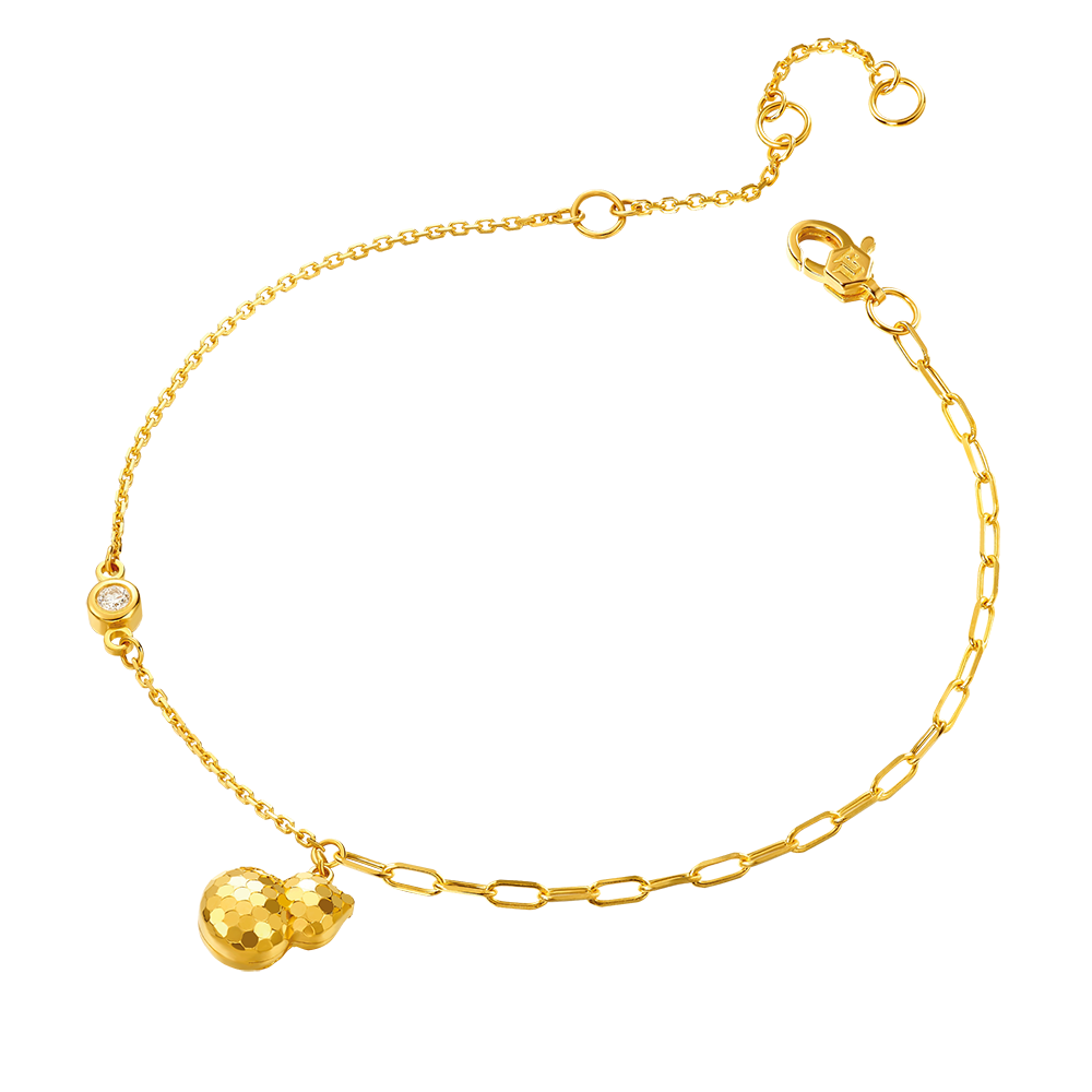 Goldstyle•X "Shining Gourd" Gold Diamond Bracelet