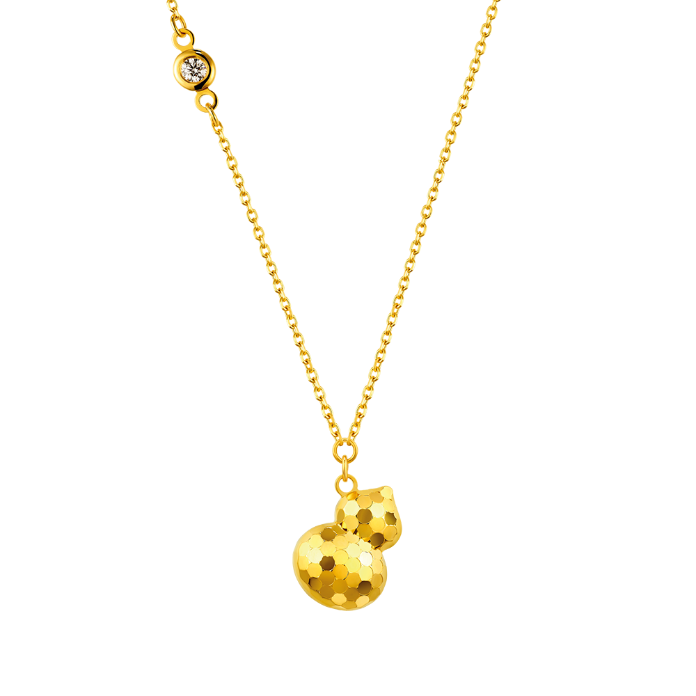 Goldstyle•X "閃耀葫蘆"黃金鑽石項鏈