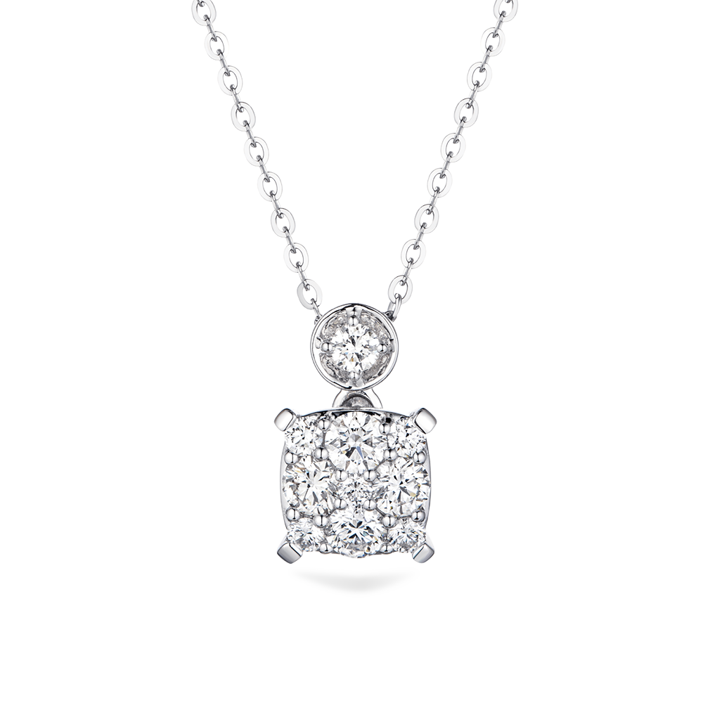 “Convergence of Love”18K Gold Diamond Necklace