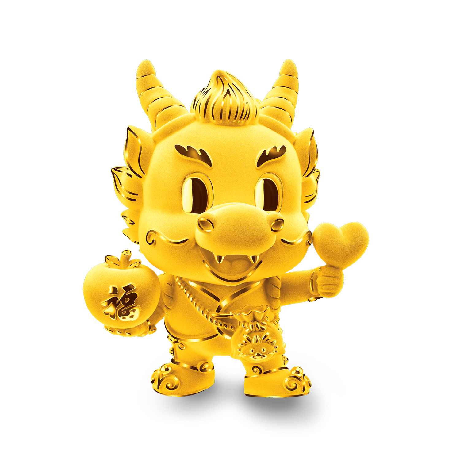 Fortune Dragon Collection "Dragon of Prosperity" Gold Figurine