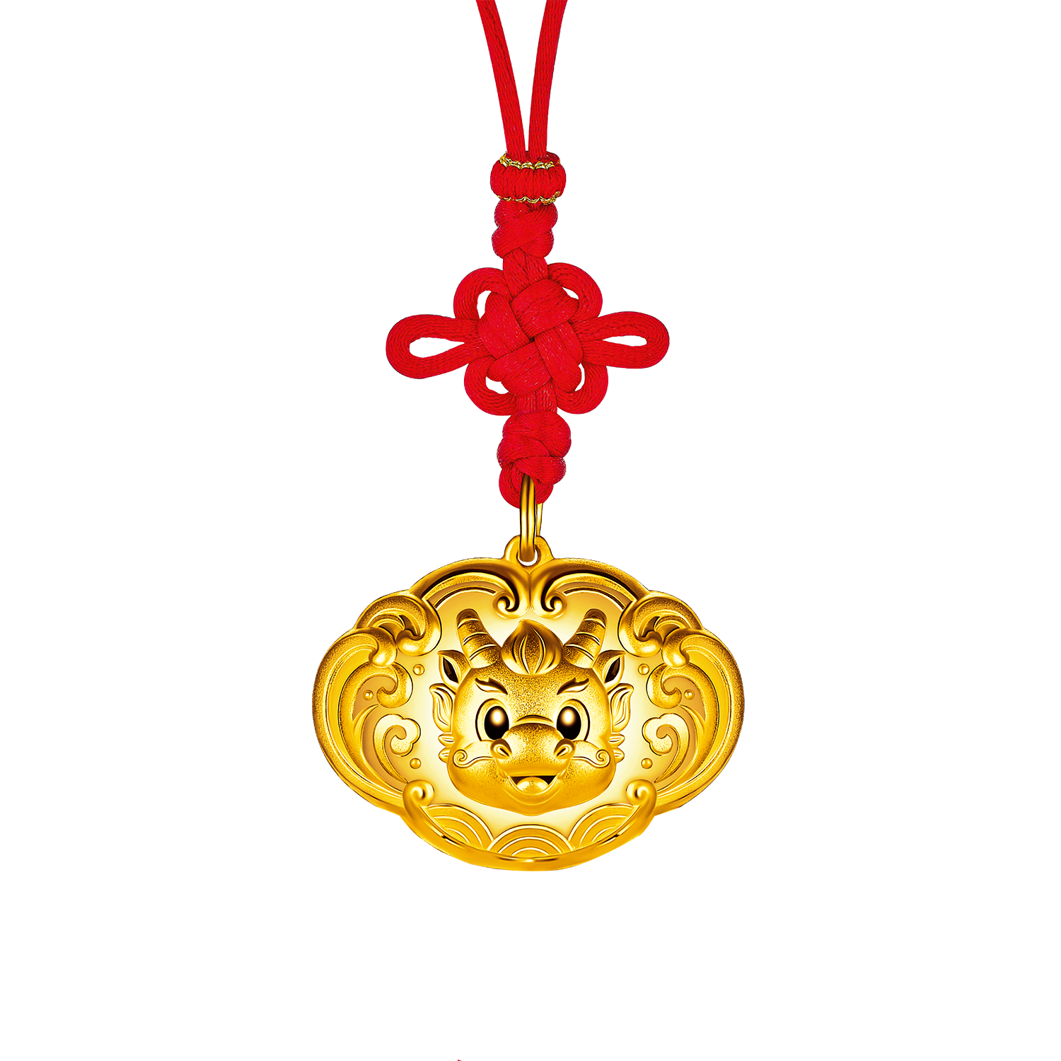 Fortune Dragon Collection "Best-wishing" Cute Dragon Gold Lock