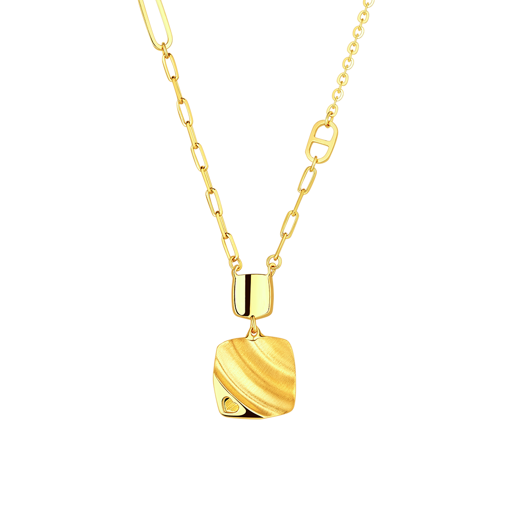 Golden Silk "Gold Phantom" Gold Necklace
