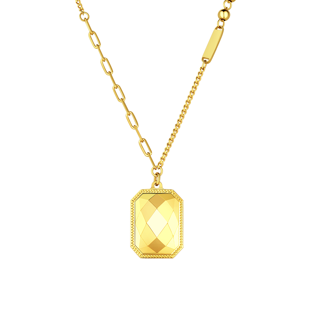 Golden Silk "Bejeweled" Gold Necklace