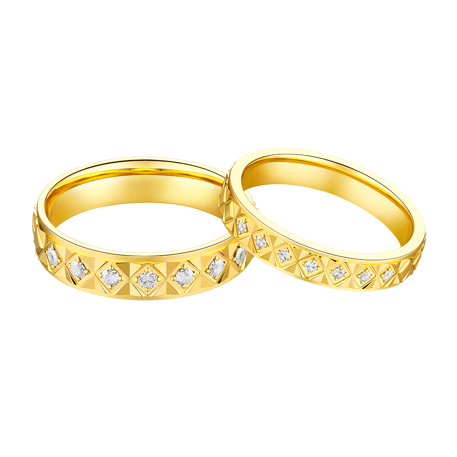 Buy Tipsyfly Gold Heart Couple Rings Online