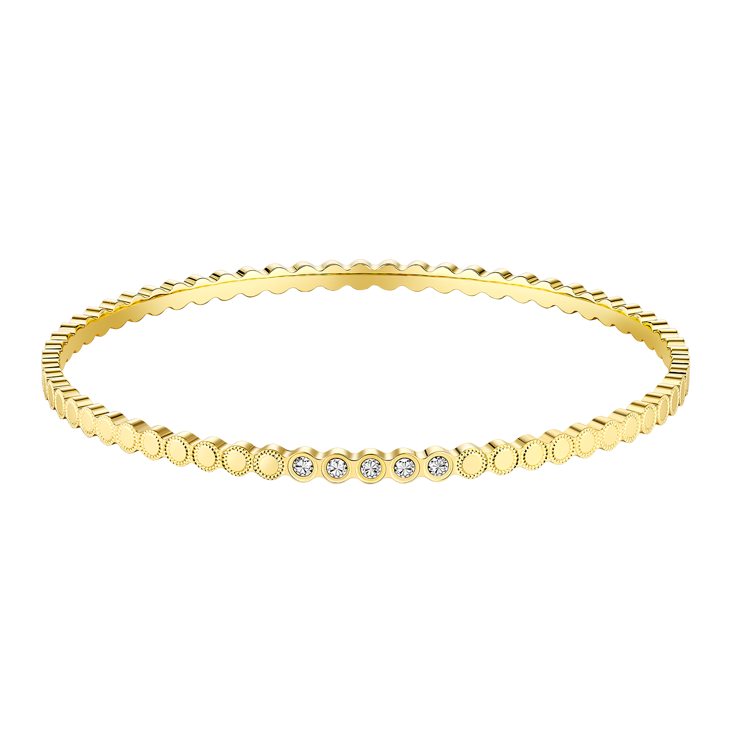Illusion Diamond Sparkle "Honey Realm” Gold Bracelet