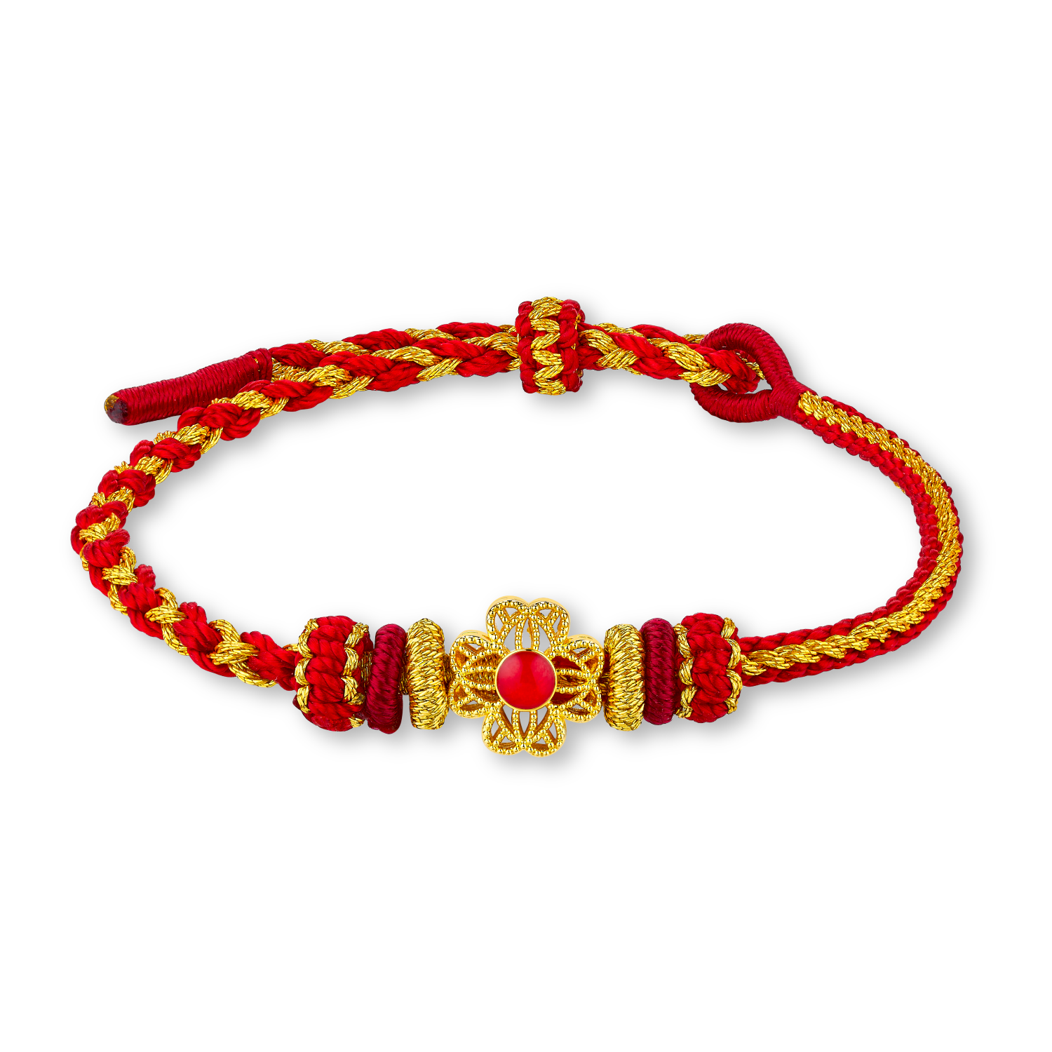 “Lucky Promise” Gold Charm Bracelet 