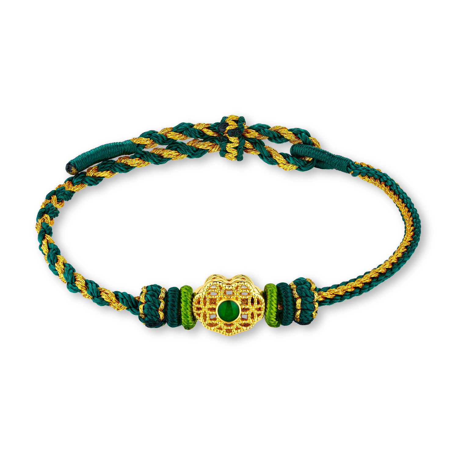 “Best Wishes” Gold Charm Bracelet 