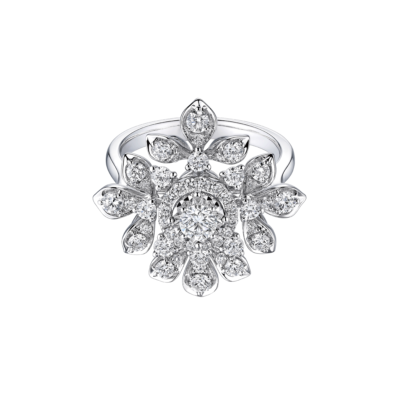 Wedding Collection "Shining Moment" 18K Gold Diamond Ring